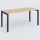 K3 Plateau droit 160x70 pieds fixe. Plateau Chêne clair et pietement Anthracite.