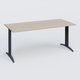 Plan droit, pieds fixes, 180x80cm, plateau acacia, structure anthracite