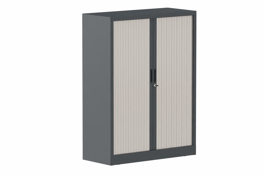 Armoire à rideaux H135xL100cm 2 tablettes