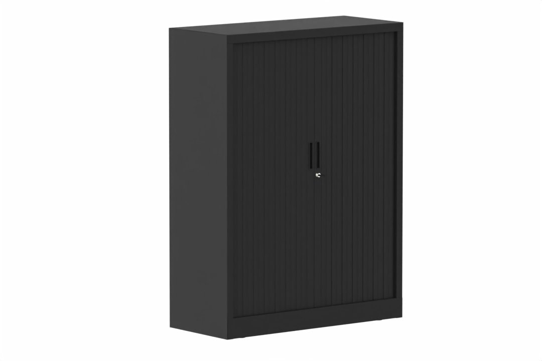 Armoire à rideaux H135xL100cm 2 tablettes