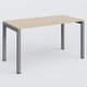 K3 Plateau droit 140x70 pieds fixe. Plateau Hêtre et pietement Aluminium.