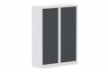 Armoire à rideaux H160xL120cm 3 tablettes