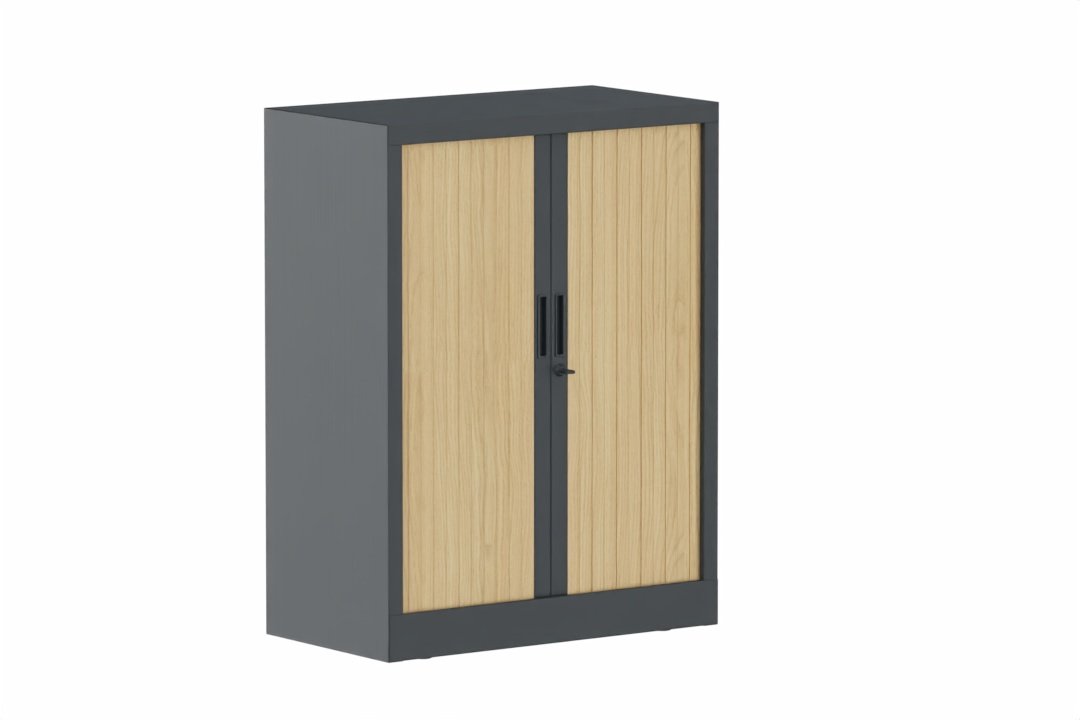 Armoire à rideaux H105xL080cm 2 tablettes