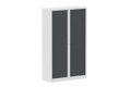 Armoire à rideaux H198xL120cm 4 tablettes