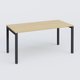 K3 Plateau droit 160x80 . Plateau Chêne clair et pietement Anthracite