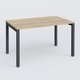 K3 Plateau droit 120x80 . Plateau Chêne naturel et pietement Anthracite