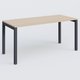 K3 Plateau droit 160x70 pieds fixe. Plateau Hêtre et pietement Anthracite.