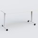 Table abattante gamme Design 160*80 cm. Plateau Blanc et pietement Blanc.