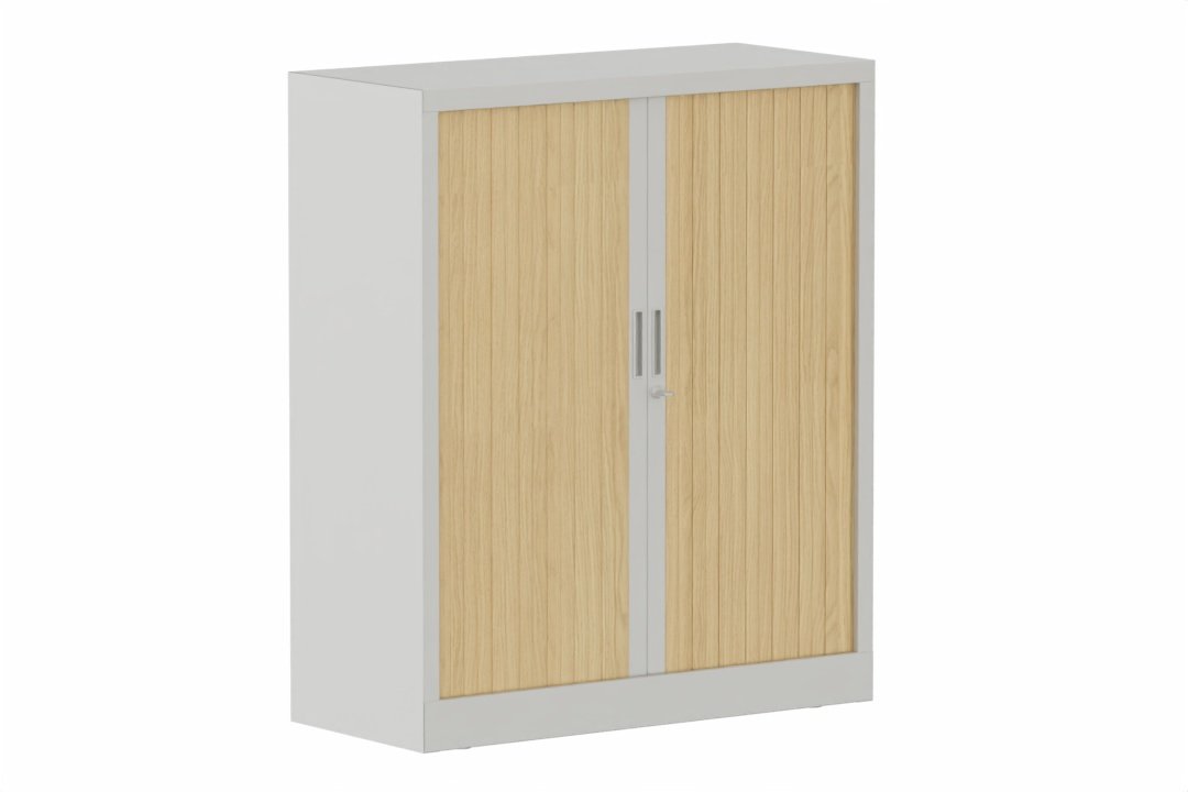 Armoire à rideaux H118xL100cm 2 tablettes