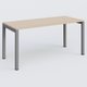 K3 Plateau droit 160x70 pieds fixe. Plateau Hêtre et pietement Aluminium.