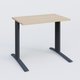 K1 Plateau droit 80x60 pieds fixe. Plateau Hêtre et pietement Anthracite