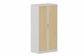 Armoire à rideaux H160xL080cm 3 tablettes