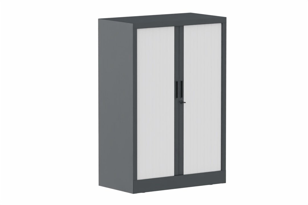 Armoire à rideaux H118xL080cm 2 tablettes