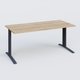 K1 Plateau droit 180x80 pieds fixe. Plateau Chêne naturel et pietement Anthracite