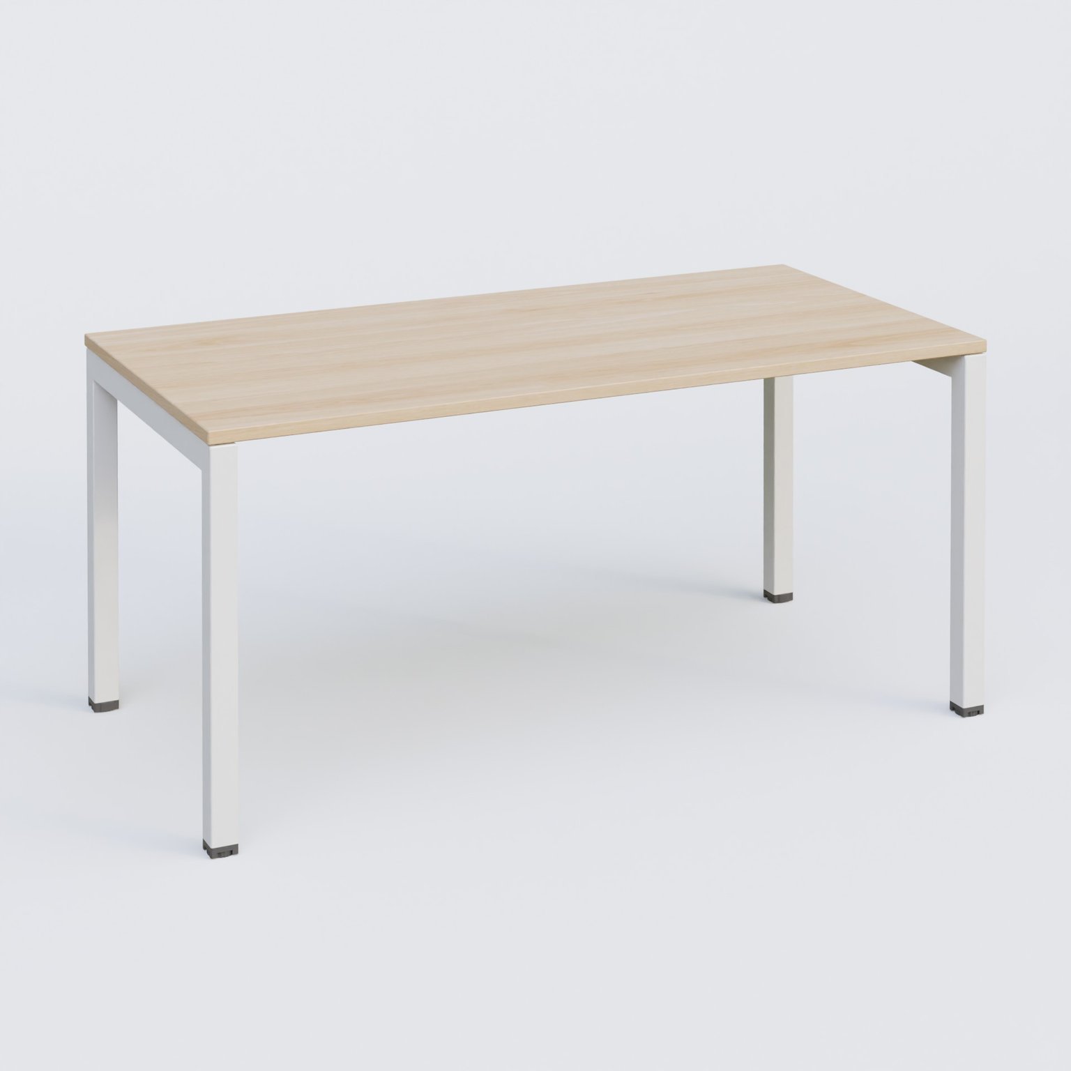Plan droit 180x80cm hêtre/blanc