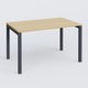 K3 Plateau droit 140x80 . Plateau Chêne clair et pietement Anthracite