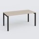 K3 Plateau droit 180x80 . Plateau Acacia et pietement Noir Mat