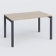 Plan droit 120x80cm, plateau acacia, structure anthracite