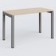 K3 Plateau droit 120x60 pieds fixe. Plateau Hêtre et pietement Aluminium.