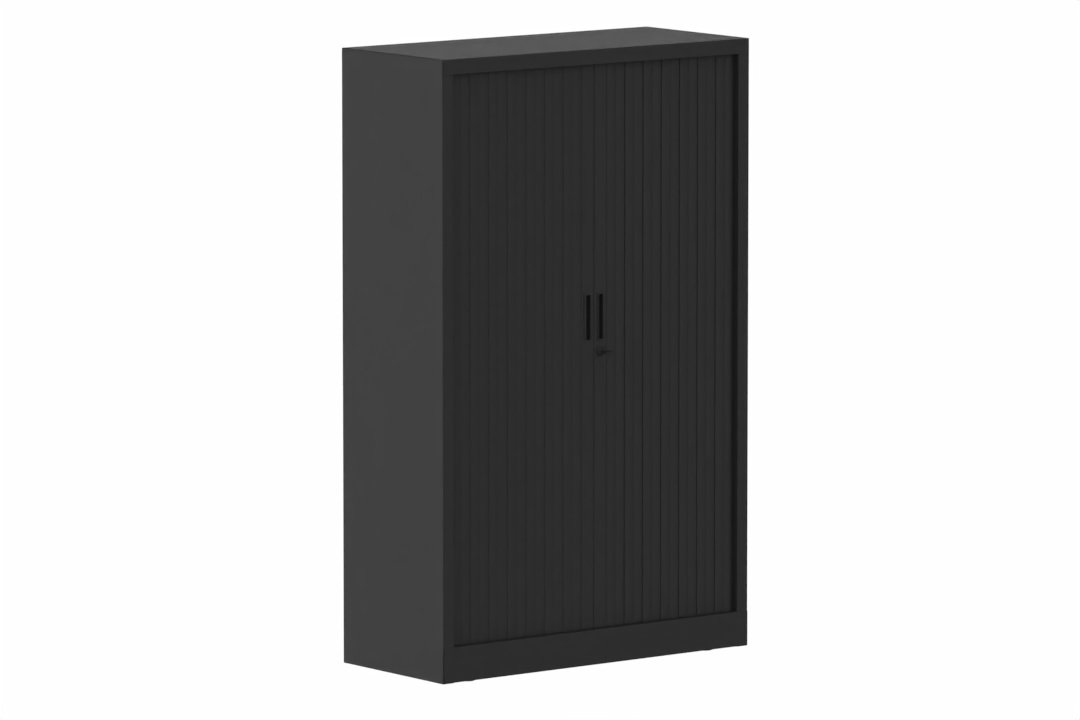 Armoire à rideaux H160xL100cm 3 tablettes