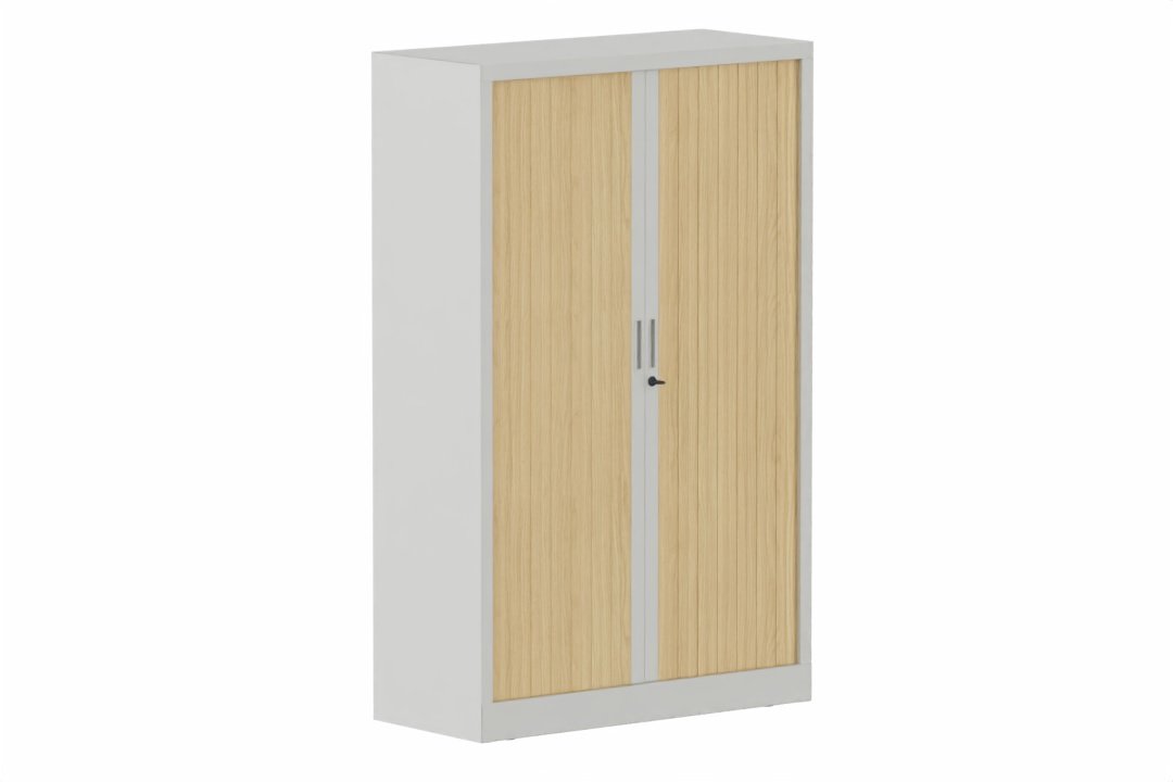 Armoire à rideaux H160xL100cm 3 tablettes