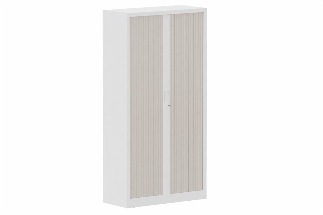 Armoire à rideaux H198xL100cm 4 tablettes