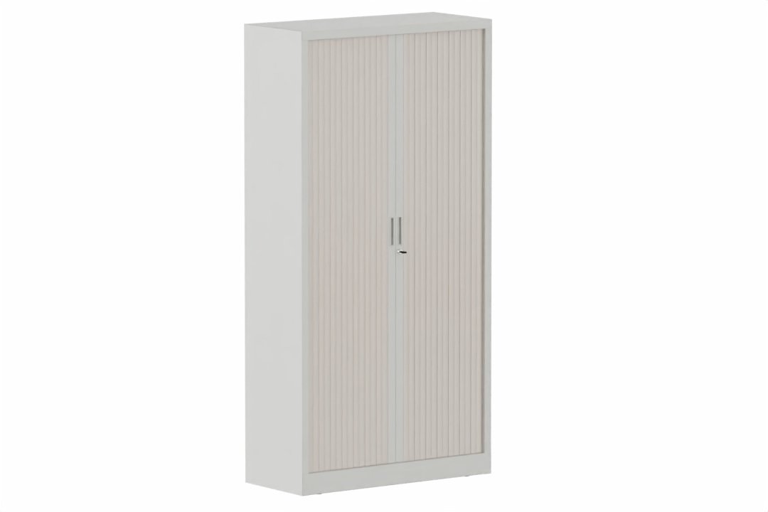 Armoire à rideaux H198xL100cm 4 tablettes