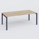 K3 Plateau droit 200x100 . Plateau Chêne naturel et pietement Anthracite