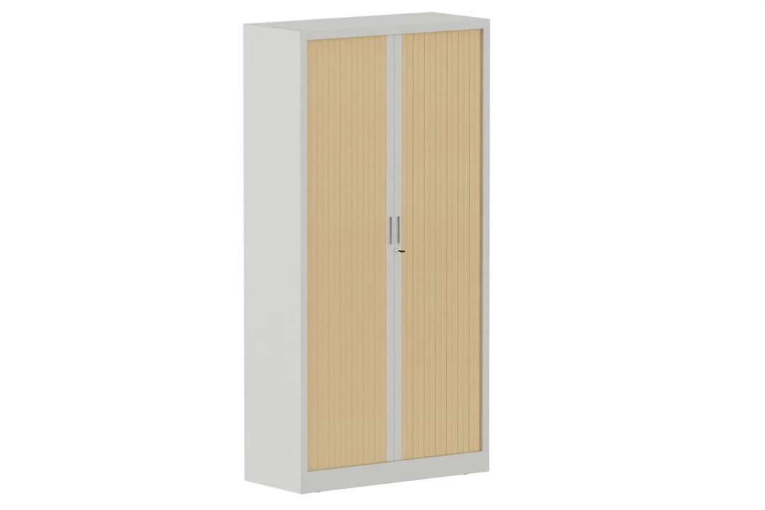 Armoire à rideaux H198xL100cm 4 tablettes