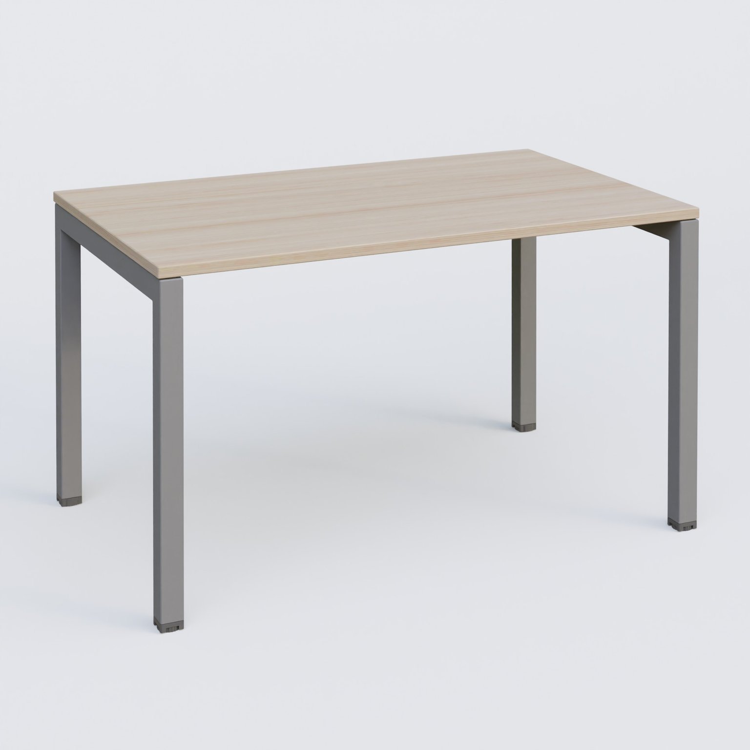 Plan droit 120x80cm, plateau acacia, structure aluminium