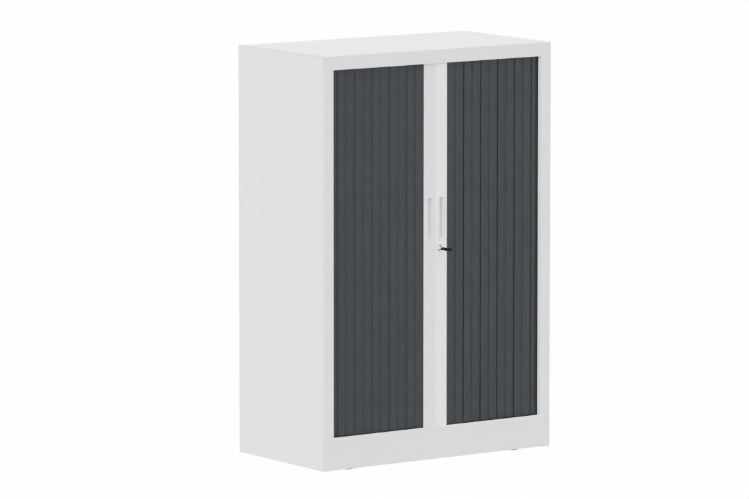 Armoire à rideaux H118xL080cm 2 tablettes