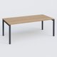 K3 Plateau droit 200x100 . Plateau Noyer et pietement Anthracite