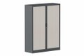 Armoire à rideaux H160xL120cm 3 tablettes