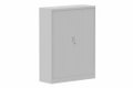 Armoire à rideaux H160xL120cm 3 tablettes