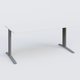 K1 Plateau droit 180x80 pieds fixe. Plateau Blanc et pietement Aluminium
