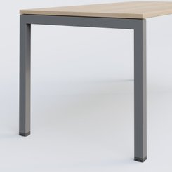 Gamme K3 - Plans droits - K3 Plateau droit 140x70 pieds fixe. Plateau Hêtre et pietement Aluminium.
