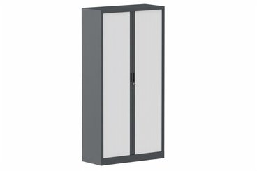 ARMOIRES A RIDEAUX - Largeur 100 cm - Armoire à rideaux H198xL100cm 4 tablettes