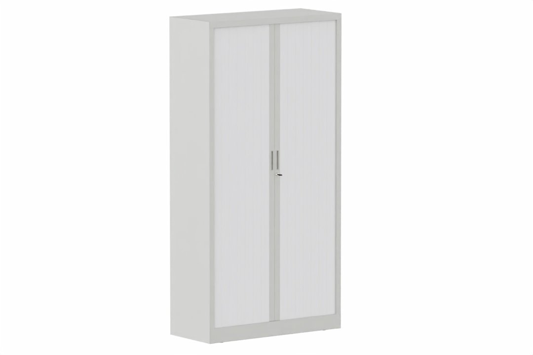 Armoire à rideaux H198xL100cm 4 tablettes