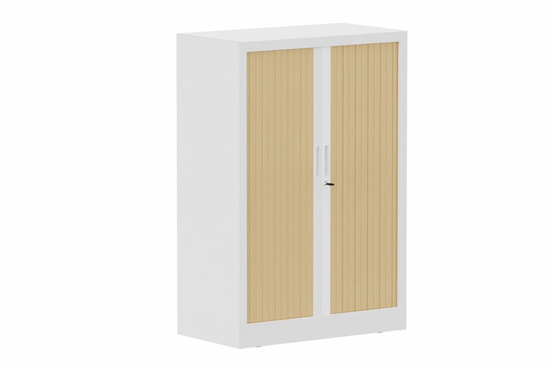 Armoire à rideaux H118xL080cm 2 tablettes
