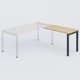 K3- Retour direct 100x60 sur pied- -Finitions : PLATEAUX: CHENE (CE) / PIETEMENTS: ANTHRACITE (AN ) / 