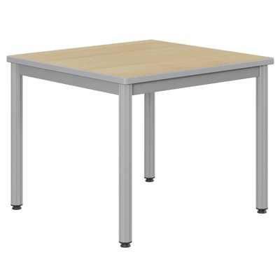SCOLAIRE - Se Restaurer - Table CARÉLIE plat. ép.24 mm strat. chant polyuréthane pièt. époxy - 80x80 cm - T4