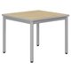 Table CARÉLIE plat. ép.24 mm strat. chant polyuréthane pièt. époxy - 80x80 cm - T4