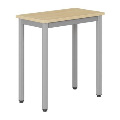 SCOLAIRE - Apprendre - Table LYRA plat. ép.19 mm méla. chant ABS pièt. époxy - 70x40 cm - T6