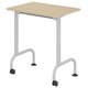 Table LEM plateau ép.21 mm stratifié chant bois piètement époxy - 70x50 cm - T6