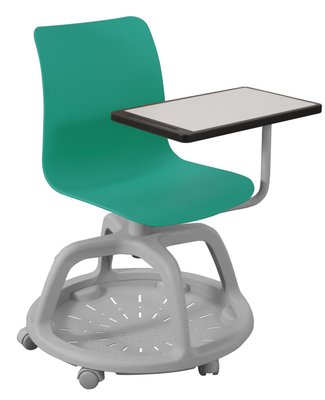 SCOLAIRE - Apprendre - Siège LEAN coque et pièt. polypropylène - T6 - Vert P43