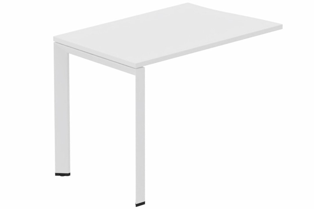 Retour vague à gauche 90x60cm sur pied blanc/blanc - sur délai