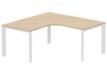 pLAN Compact 90° symétrique 160x160/80cm structure pied d'angle hêtre/blanc - sur délai
