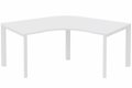Plan Compact 120° symétrique 120x120/80cm structure pied d'angle blanc/blanc - sur délai