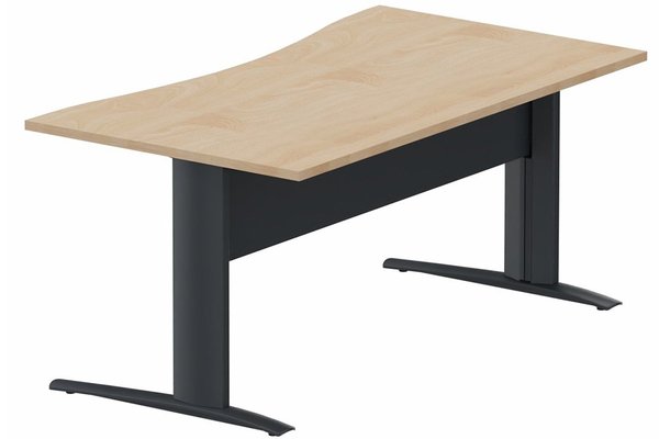 Gamme K1 - Plans vagues - Plan vague symétrique, VDF Métal, 180x90x80cm hêtre/anthracite