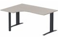 Bureau retour à gauche sur pied, 160x120x80cm